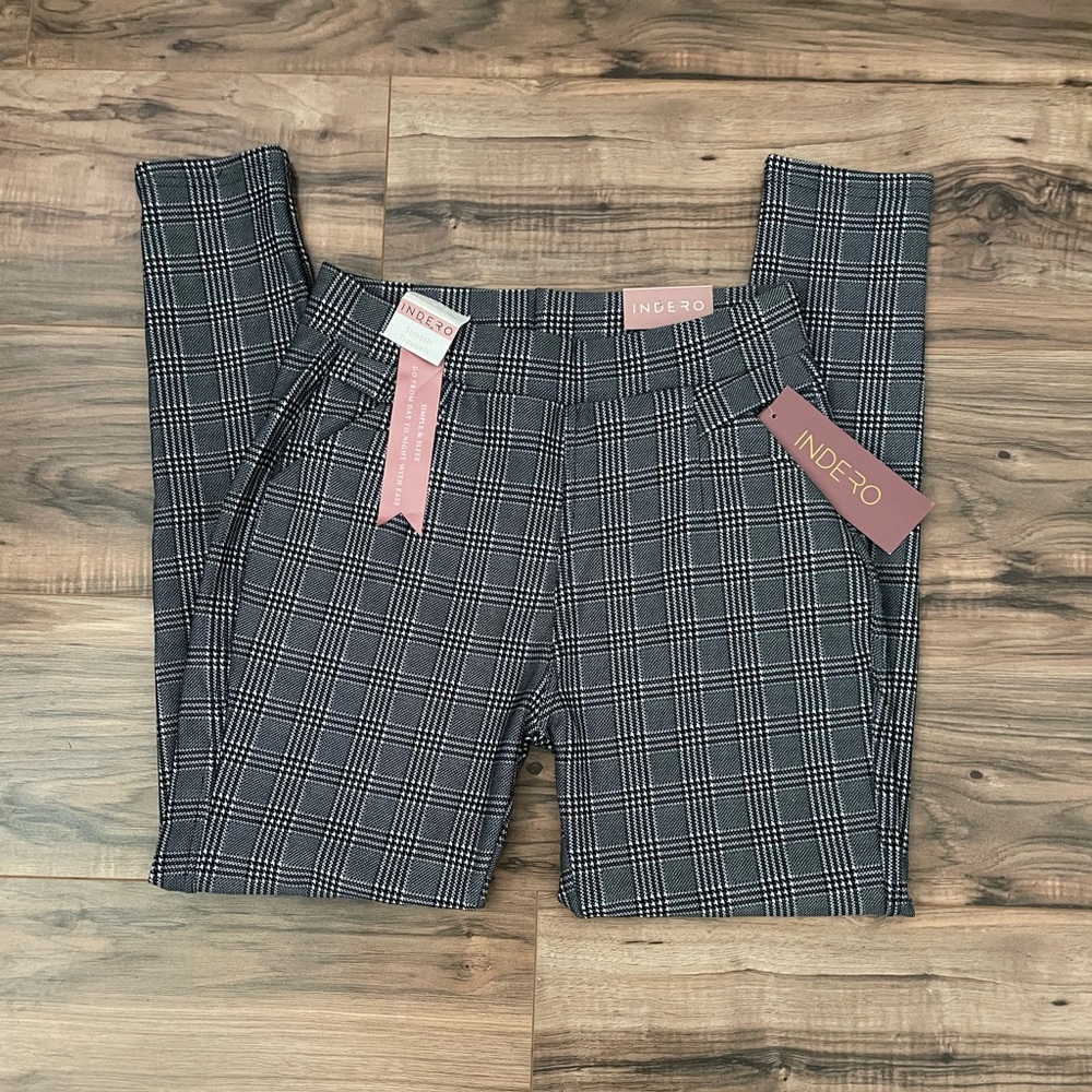 Indero Striped Stretch Trousers Slacks size Large